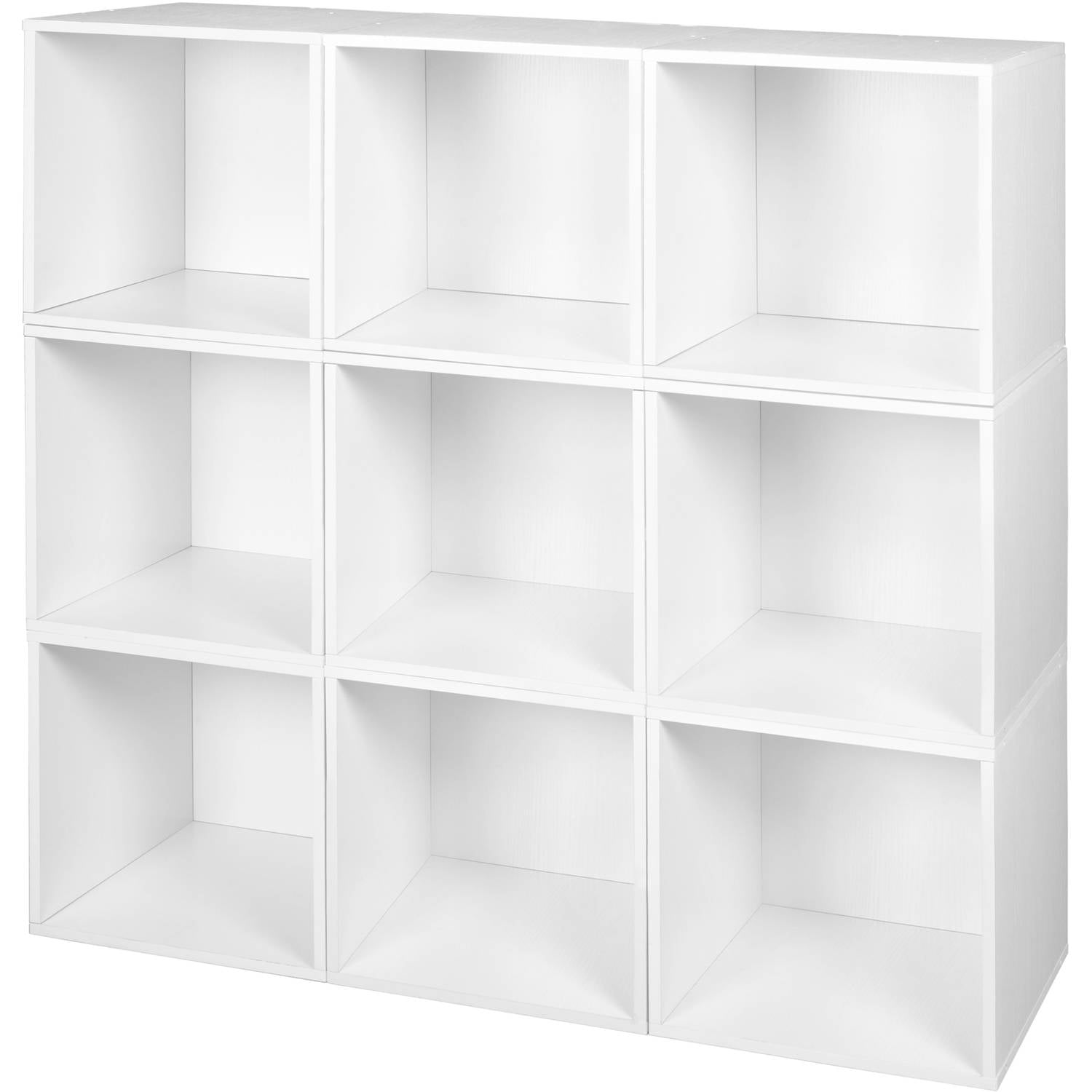 Niche Cubo Storage Set 9 Cubes White Wood Grain