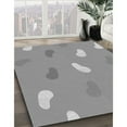 thumbnail image 2 of Ahgly Company Indoor Square Patterned Gray Area Rugs, 7' Square, 2 of 6