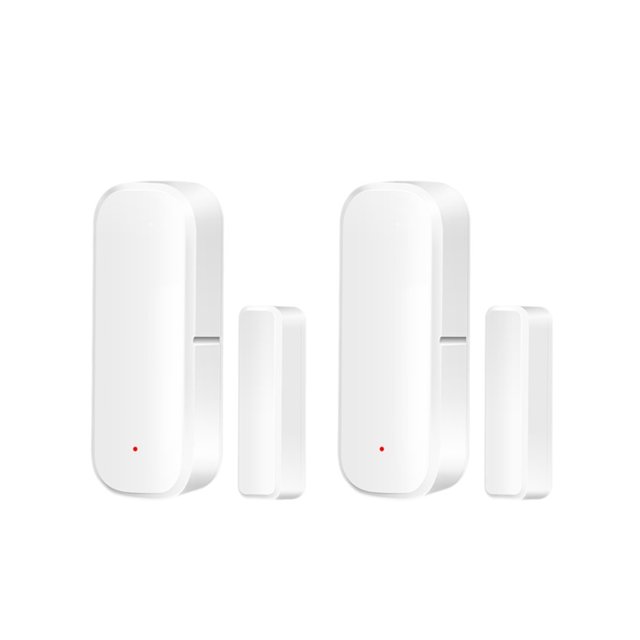 Tuya Capteur de Fenêtre de Porte ZigBee Détecteurs d'Ouverture/fermeture de Porte Protection de Sécurité Télécommande via Alexa