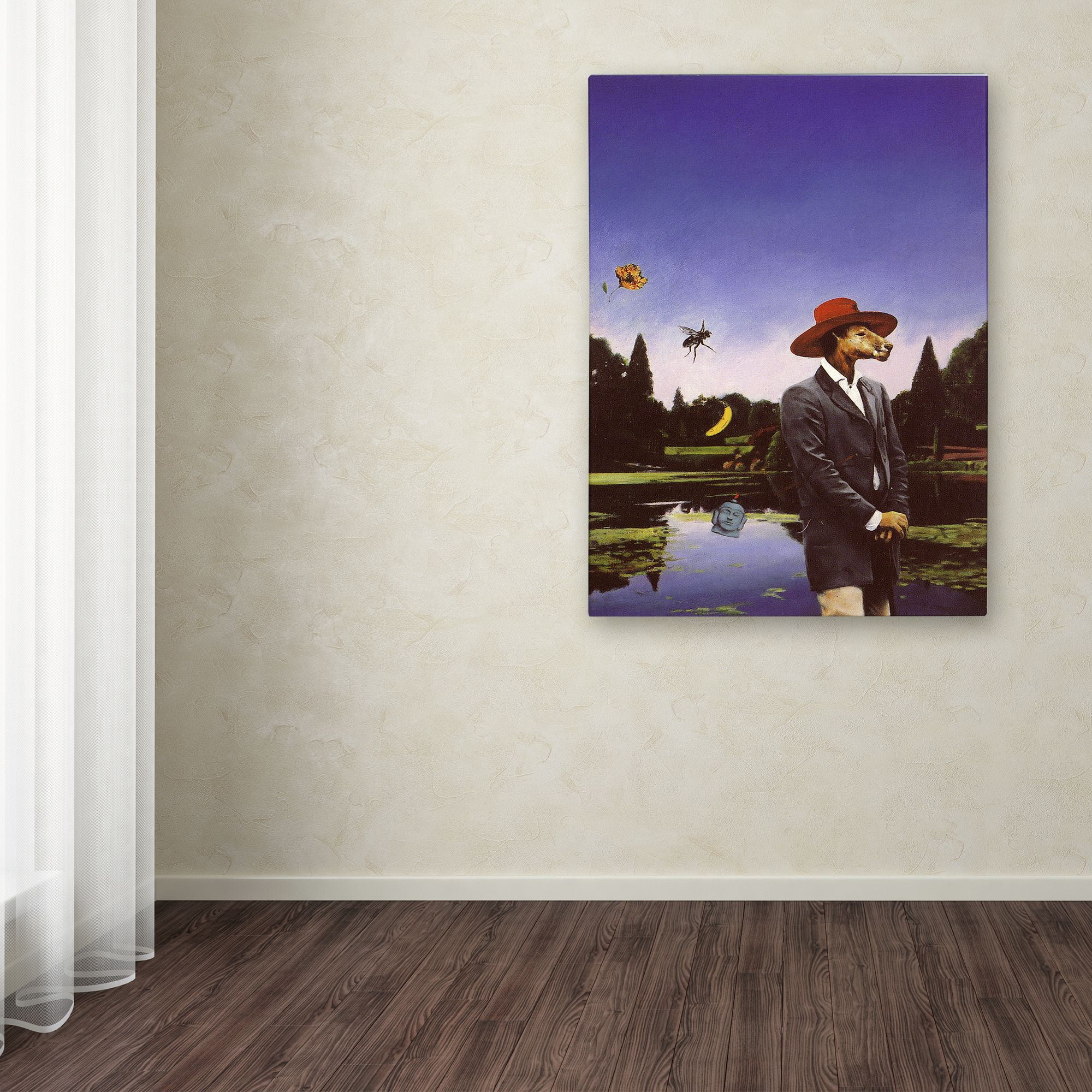 Trademark Fine Art 'Kangaroo Hat' Canvas Art by Nick Bantock