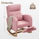 thumbnail image 3 of Yeshouse Mecedora, silla de guardería con almohada, sillón mecedor decorativo para sala de estar, dormitorio, sala de lactancia, 3 of 8
