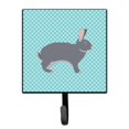 thumbnail image 1 of Giant Chinchilla Rabbit Blue Check Leash or Key Holder, 1 of 1