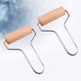 thumbnail image 4 of CIMAXIC 2 Pcs Outil de Roulement en Argile Bois Poignée Durable Rouleau en Argile Polymère Outil de Estampage, 5.51"X3.35"X1.1", 4 of 4