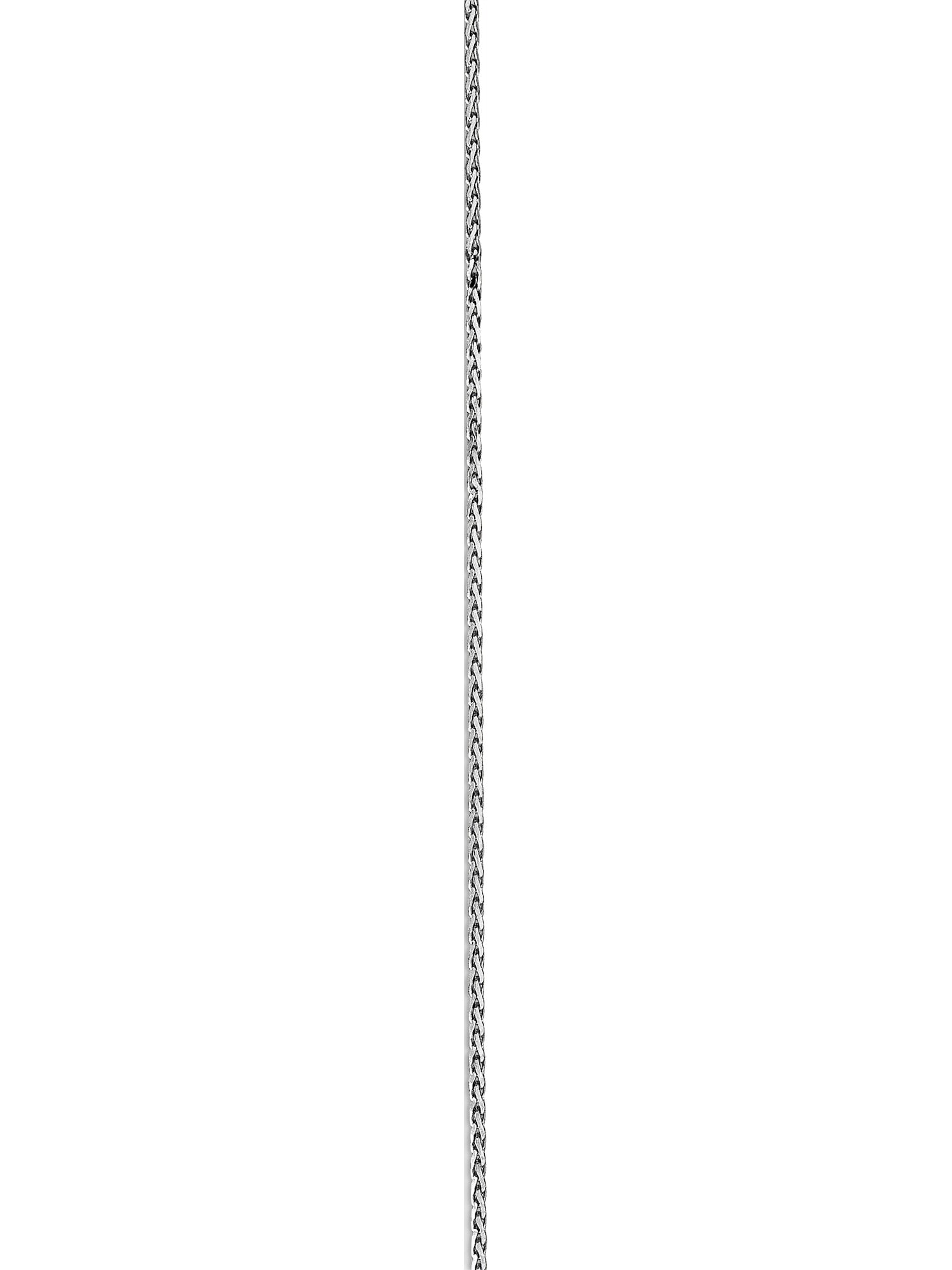 Beautiful White gold 10K 10k WG .8mm Spiga Chain