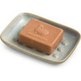 thumbnail image 1 of Soap Dish for Shower, Ceramic Soap Dish Non-Slip Soap Holder Bar Saver Tray for Bathroom Kitchen Sink, Floating Point Design Save Soap Loss, 1 of 5