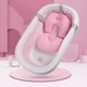 thumbnail image 2 of Asiento de baño para bebé, alfombrilla de soporte de seguridad, malla de malla, lavable, transpirable, suave, ducha para niños pequeños, cojín para el cuerpo con correas, rosa Scienceny  BA000371-01, 2 of 7