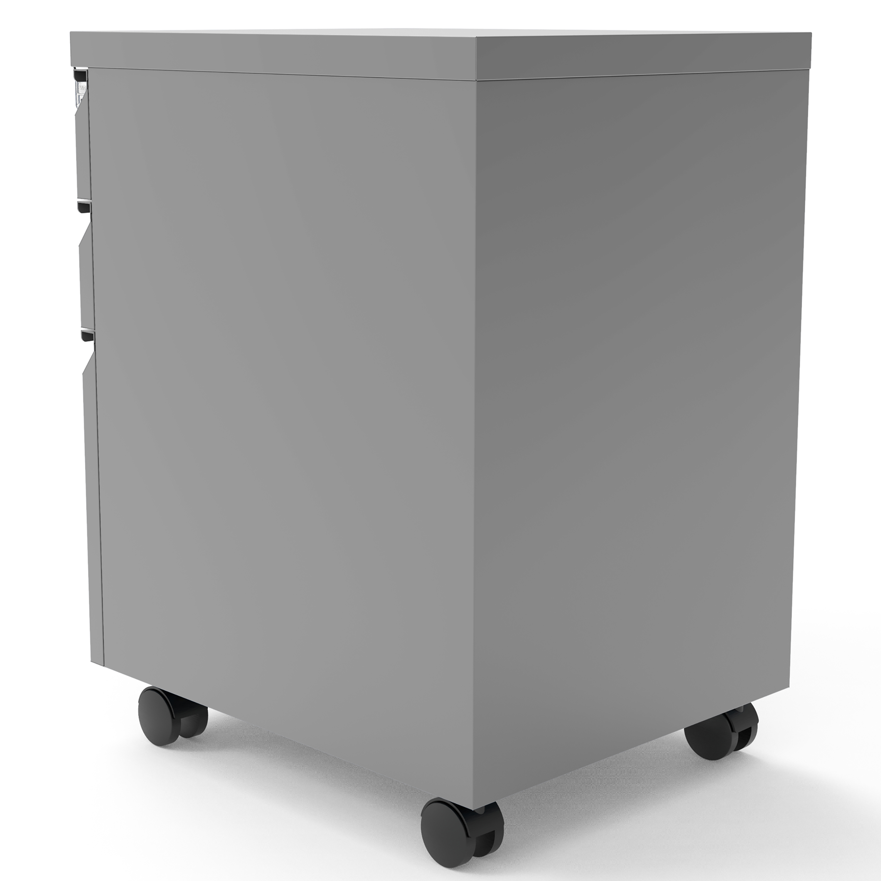 Furniture of America Johns Metal Lockable File Cabinet, Silver
