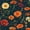 Color 1, variant on Peel and Stick Wallpaper Orange Purple Floral Detailed Leaves Dark Summer Decor Wall Mural 17.7in x 9.8ft Self Adhesive Removable Wall Paper Renter Friendly Wallpaper for Nursery Bedroom Cabinets