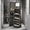 Black, variant on SONGMICS White with Gray Wood Grain 360° Swivel Jewelry Cabinet,Lockable Jewelry Organizer Boasting Mirror, Rear Storage Shelves, Interior Mirror.