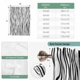 thumbnail image 6 of Black White Lines Tie Up Curtains 45 Inches Long, Kitchen Window Curtains Over Sink, Retro Stripes Texture Minimalist Art Small Window Curtains Shade Balloon Curtains Valances for Bedroom 34"x45", 6 of 8