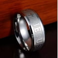 thumbnail image 4 of HOOUN 25pcs Silver Quality Stainless Steel Jewelry JESUS Religious Wedding Band Ring, 4 of 5