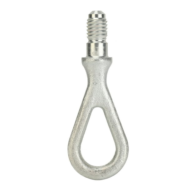 8E0805616D, Towing Eye Hook Durable Hitch Silver Heavy Duty Tow Thread Hook  For Trailer