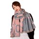 thumbnail image 3 of Bufanda de cachemira de alta calidad con letras de carruaje, chal cálido de doble cara para mujer para otoño e invierno, 3 of 4