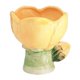 thumbnail image 1 of Tazón en forma de flor, taza de parfait, exhibición de porcelana, almacenamiento, tazón de postre creativo Amarillo, 1 of 9