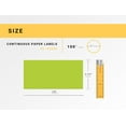thumbnail image 3 of HOUSELABELS Compatible with DK-2205 Replacement Roll for Brother QL Label Printers; GREEN Continuous Length Labels; 2-4/9" x 100 feet (62mm*30.48m) - 50 Rolls, 3 of 8