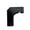 Black, variant on Plastic L Shaped Angle Bracket for Furniture Cabinet Shelf Support Reinforced Corner Protector Multipurpose Application