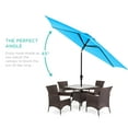 thumbnail image 4 of Best Choice Products 10ft Outdoor Steel Market Patio Umbrella w/ Crank, Tilt Push Button, 6 Ribs -  Sky Blue, 4 of 9