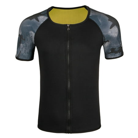 

Men Fitness Sweat Large Size Sports Short Sleeves Shapewear