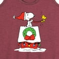 thumbnail image 3 of Peanuts - Snoopy and Woodstock House Sleigh - Women's Racerback Tank Top, 3 of 6