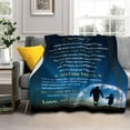 thumbnail image 2 of JUYGO Ghyruio Daughter Gift from Mom Birthday Gifts from Lion Mother Blanket to My Daughter Romantic Christmas Birthday Gifts Love Letter for Her Lightweight Flannel Blanket for Bed Sofa, 2 of 6