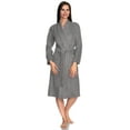 thumbnail image 4 of TowelSelections Women's Kimono Robe Turkish Cotton Soft Terry Bathrobe Medium/Large Paloma Gray, 4 of 5