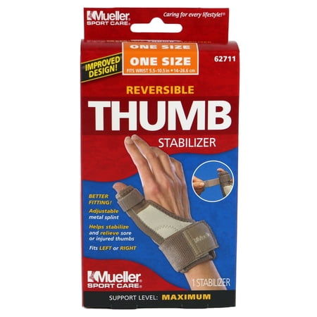 Mueller Reversible Thumb Stabilizer: One Size Fits Most (Beige)
