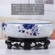 thumbnail image 1 of Plantador de flores de cerámica con soporte para bonsái hidropónico | Maceta decorativa interior para exteriores | Diseño chino resistente a grietas | Contenedor para plantas acuáticas | Oficina, 1 of 1