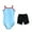 Light Blue, variant on Bovxnpu 2-piece Gymnastics Leotards for Girls, Toddler Kids Dance Outfits, Summer Girls' Camisole Jumpsuit Children's Practice Clothes Body Shape 3-4 Years