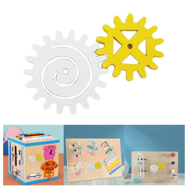 Tablero ocupado para , piezas de bricolaje, tablero ocupado Montessori para , juego de interior, juguetes educativos para edades tempranas 2 engranajes Salvador tablero ocupado