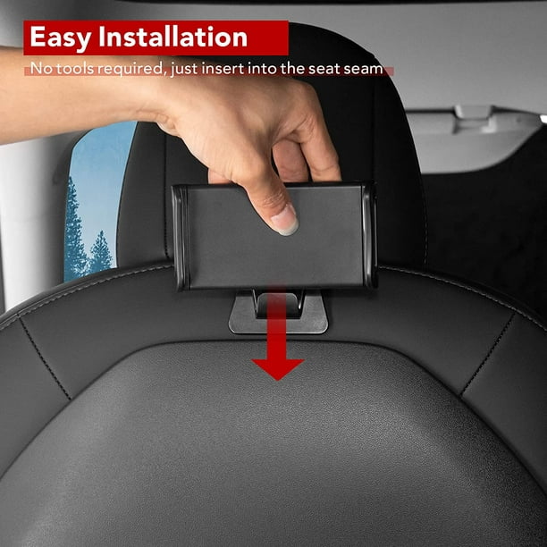 Back Seat Phone Holder Hook For Tesla Model 3 Y Headrest Bracket PC iPad  Support