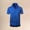 Blue, variant on Adult Mens Polos Shirt Short Sleeve Button Tee Shirt Basic Purple Men's Shirts Casual