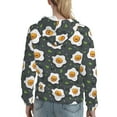 thumbnail image 7 of Sigee Cute Poached Eggs for Women's Pullover Hoodie Sweatshirts Adult Casual Long Sleeve Sweatshirts ,Sizes S-2XL-X-Large, 7 of 7