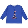 thumbnail image 3 of Inktastic Eiffel Tower in Paris with Flowers and Pink Banner Boys or Girls Long Sleeve Toddler T-Shirt, 3 of 5
