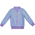 thumbnail image 6 of WQNVRNR Kids Carnival Sequin Jacket- Unisex Casual Zip Front Sparkle Outwear for Boys Girls Purple Size 3, 6 of 7