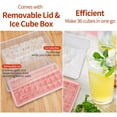 thumbnail image 3 of Ice Cube Trays with Lid and Bin - Silicone Ice Cube Tray for Freezer Bpa Free - Ice Molds Bucket - Ice Box Holder Comes with Ice Container, 3 of 5