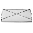 thumbnail image 4 of 32x16 in Flat Top Griddle Stainless Steel Universal BBQ Grill Pan Cookware Silver, 4 of 9