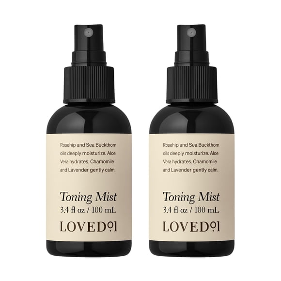 Loved01 Bruma tonificante para rostro y cuerpo John Legend Cuidado de la piel Suero hidratante y limpiador Spray hidratante Sin alcohol Formulado con hamamelis y aloe vera, paquete de 2 (3,4 oz cada u