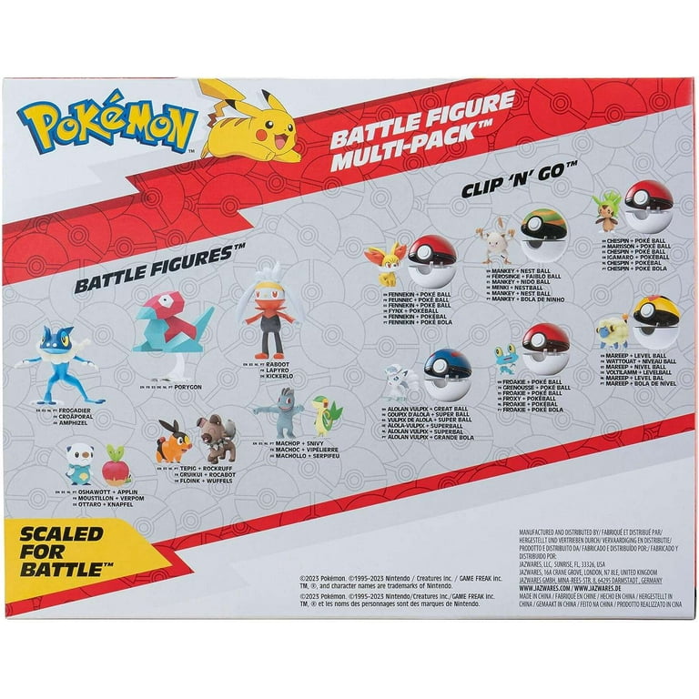 Walmart Exclusive: Pokemon Action Ready Battle Figure 8 Pack