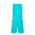 thumbnail image 4 of Basketball Outfits for Teens 2 Piece Gym Running Sets Size 4-14 Boys Quick-Dry Tank Tops & Shorts Athletic Workout Tracksuits Summer, 4 of 5