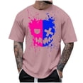 thumbnail image 1 of T-Shirts à Col Rond pour Hommes Séchage Rapide Imprimé Polyester, Coupe 3D Col Rond Haut Athlétique pour Gym, Course, Cyclisme & Décontracté, 1 of 4