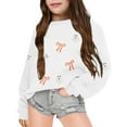 thumbnail image 3 of WhouRiu Big Girl's Sweatshirt Halloween Ghost Prints Long Sleeve Holiday Cozy Soft Fall Loose Sweatshirt White,Sized 7-8, 3 of 3