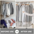 thumbnail image 6 of Extra Large Clear Hanging Garment Bags for Closet Storage Bottom Enclosed Garment Rack Cover Sealed M-XXL, 6 of 7