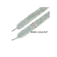 thumbnail image 3 of INSPIRE CHIC Flat Fluffy Colorful Mixed Color Mohair Shoelaces Widened Fashion Plush Retro Shoe Laces for Sneakers 2 Pairs Light Gray 120cm/47.2", 3 of 5