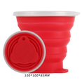 thumbnail image 4 of Copa telescópica de silicona Taza de silicona retráctil 270mL Senderismo Picnic Taza para beber Tazas de agua plegables FLhrweasw Nuevo, 4 of 4