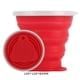 thumbnail image 1 of Taza de agua ultrafina retráctil para exteriores con taza de silicona plegable de 270 ml (roja) Ndcxsfigh Nuevos Originales, 1 of 3