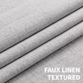 thumbnail image 3 of Cortinas de ventana CUCRAF, 100% opacas, lino sintético, 214 x 213 cm, color blanco, 3 of 8