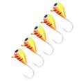 thumbnail image 3 of Plantillas de pesca en hielo, anzuelo de acero rico en carbono, Señuelos de pesca en hielo de invierno, aparejos de pesca portátiles para exteriores, 5mm, 5 uds., 3 of 12