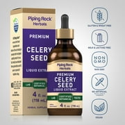 Celery Seed Extract Liquid | 4 fl oz | Supplement for Women and Men | by Piping Rock
