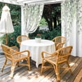thumbnail image 4 of Outdoor Curtains for Patio Waterproof, Eucalyptus Leaves Outdoor Privacy Panels Grommet, Summer Country Leaves Natural Plants Blackout Outside Curtains for Porch/Cabana 54"x108", 2 Panels, 4 of 8