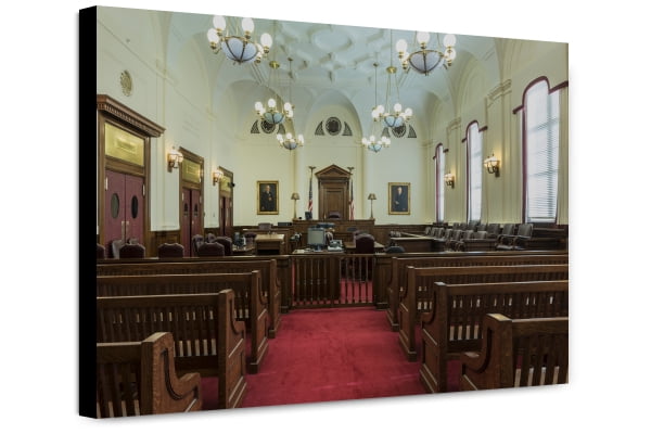 Canvas Print: Courtroom At The Ed Edmondson Courthouse, Also Known As ...